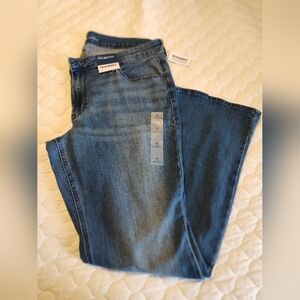 Old Navy Dark Blue Straight-Leg Women's Jeans